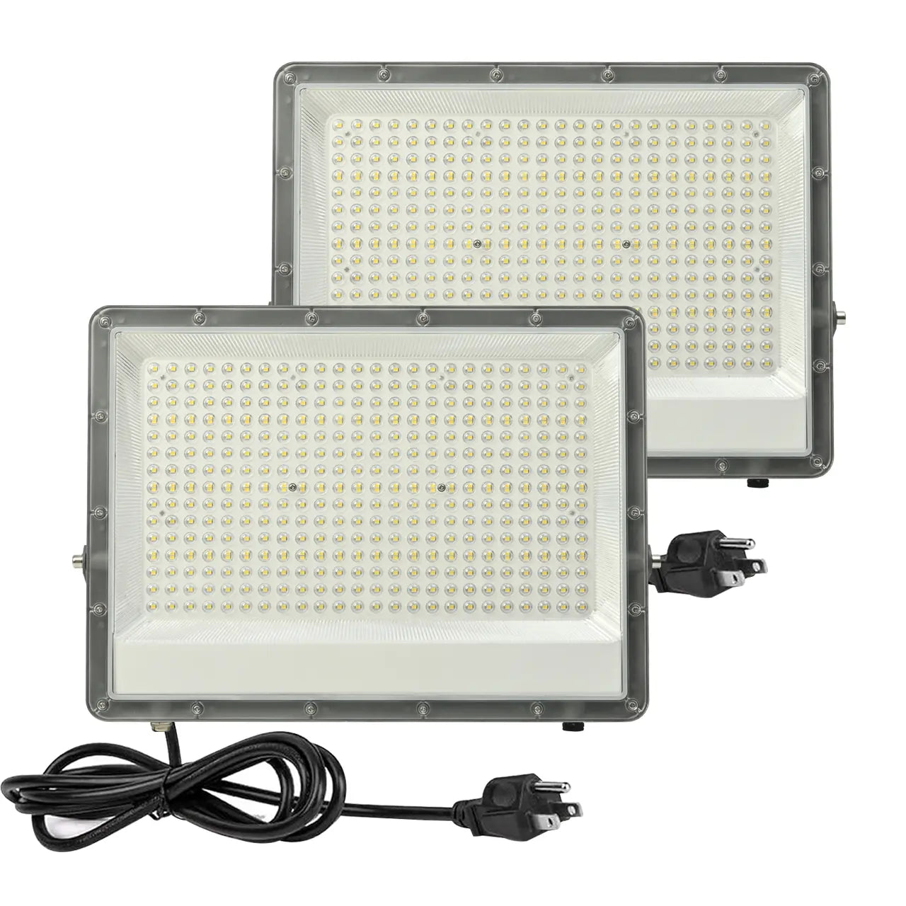 JLLED 100W 200W 300W LED Outdoor Flood Light IP65 Waterproof 6500K 27000LM Super Bright Security Lights for Wall, Garden, Backyard, Garage, Stadium Canopy