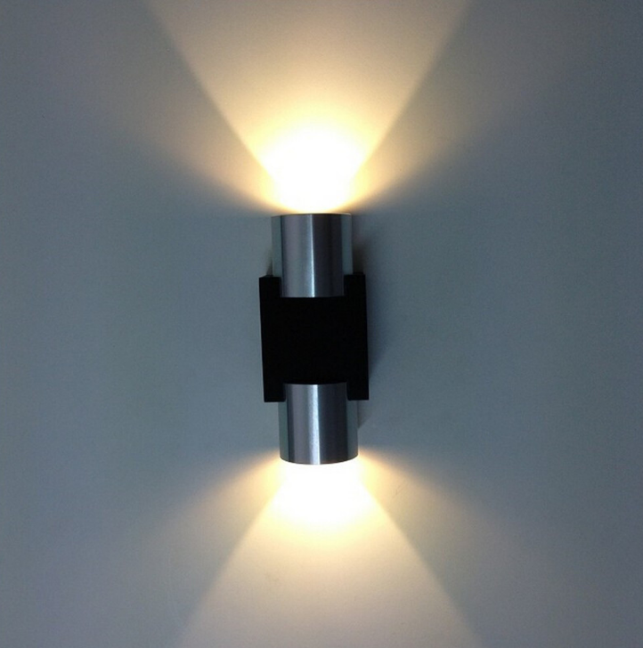 Lámpara de Pared Doble de Aluminio LED para Decoración