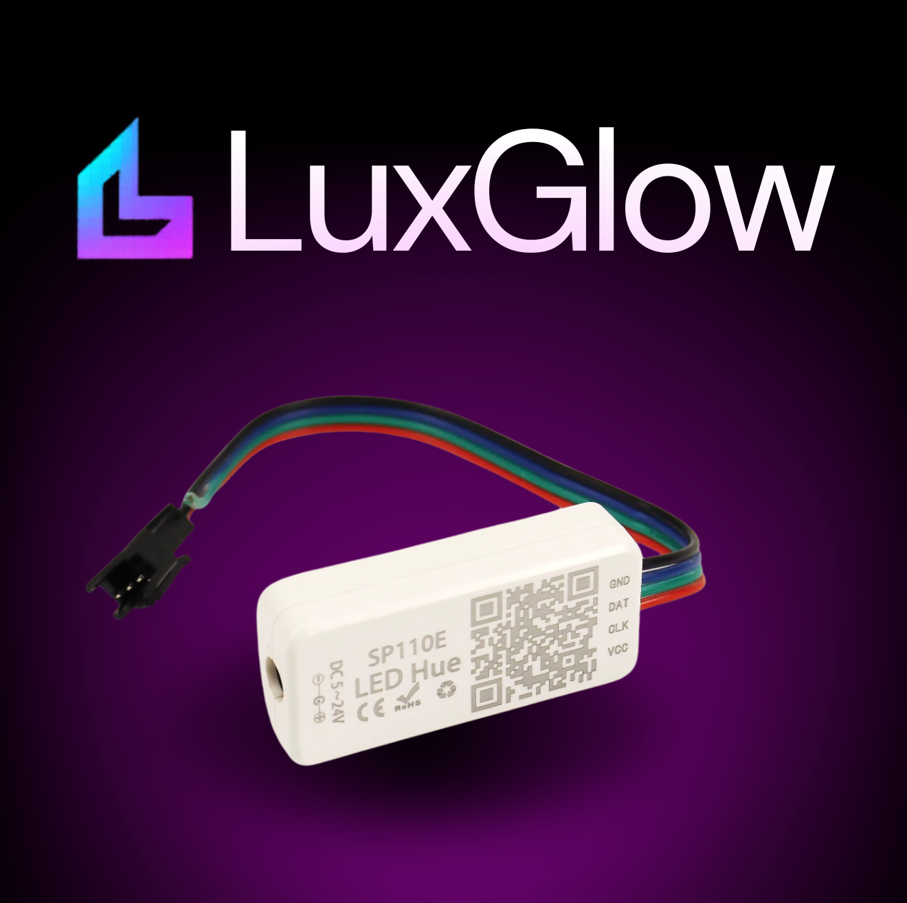 Controlador Bluetooth SP110E para tiras LED RGB.
