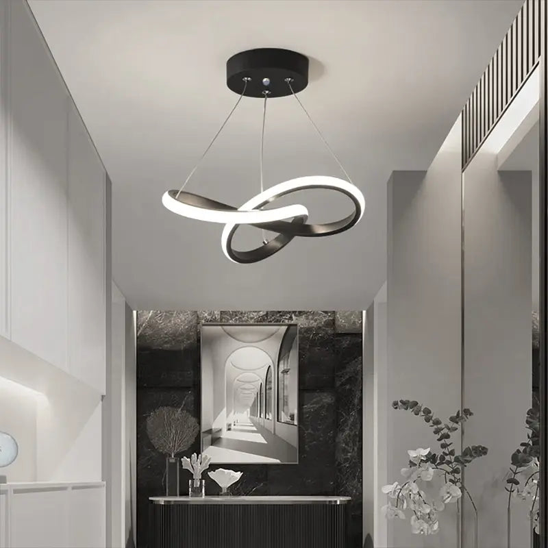 LED Pendant Light, 1Pc Modern Aluminium Body with Silicone Shade Soft Light, Modern Mood Lighting for Entry Door, Entryway, Study Room, Bar, Bedroom and Dining Room